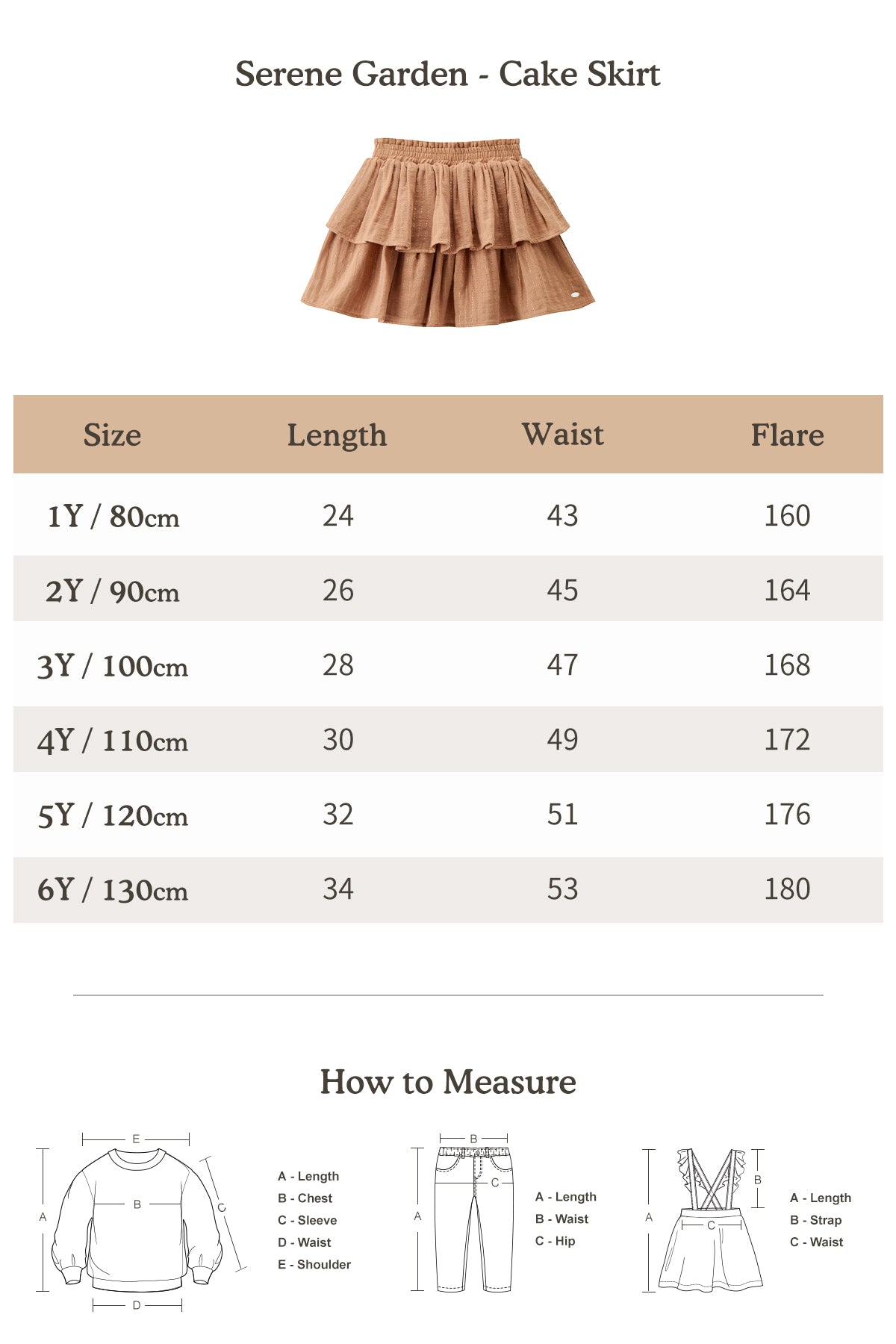 Serene Garden - Cake Skirt - Black Tea Cake