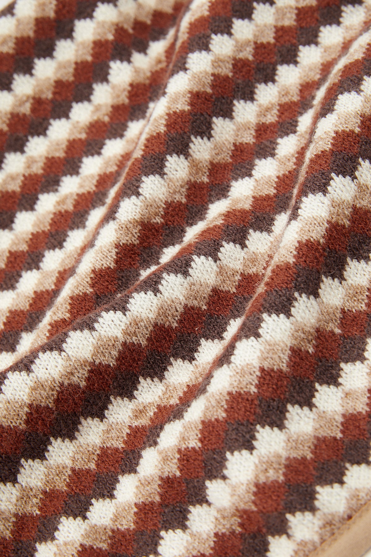 Choco Zig Cardigan - Toffle Cream Wave