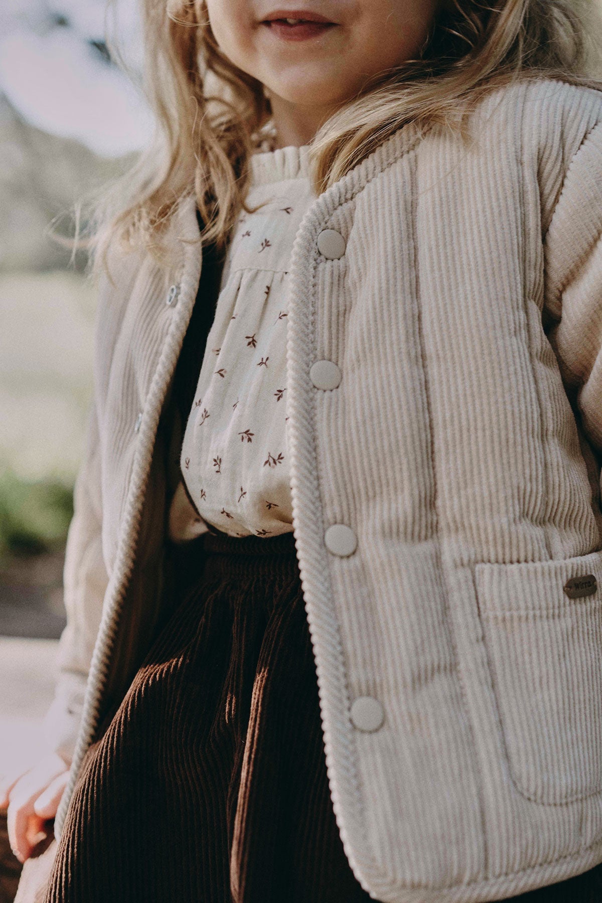 Corduroy Jacket - Light Beige