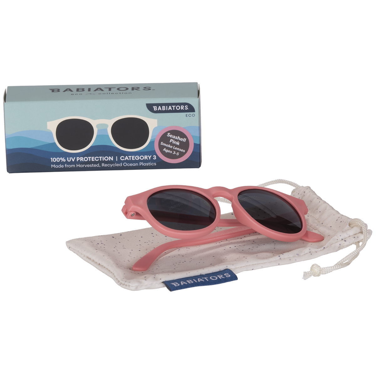 The Eco Collection Keyhole Sunglasses | Seashell Pink