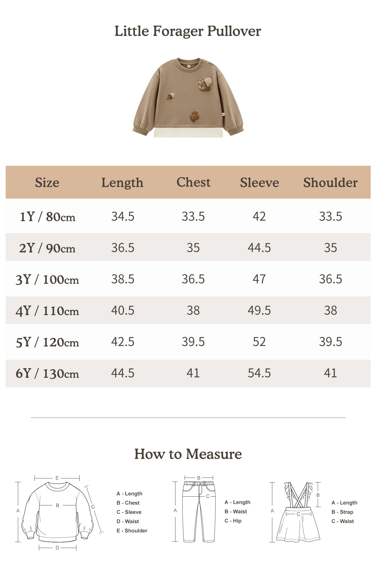 Little Forager Pullover - Acorn Brown