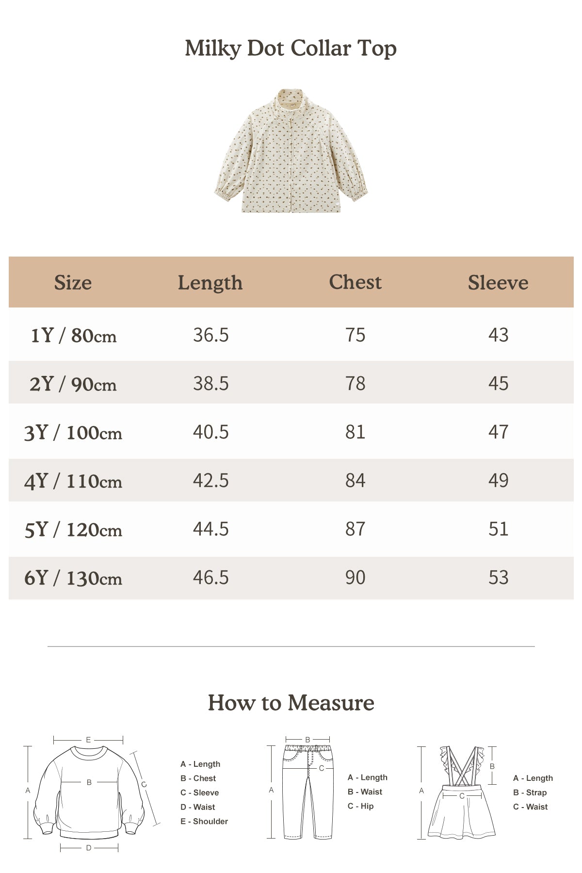 Milky Dot Collar Top - Milky Dot