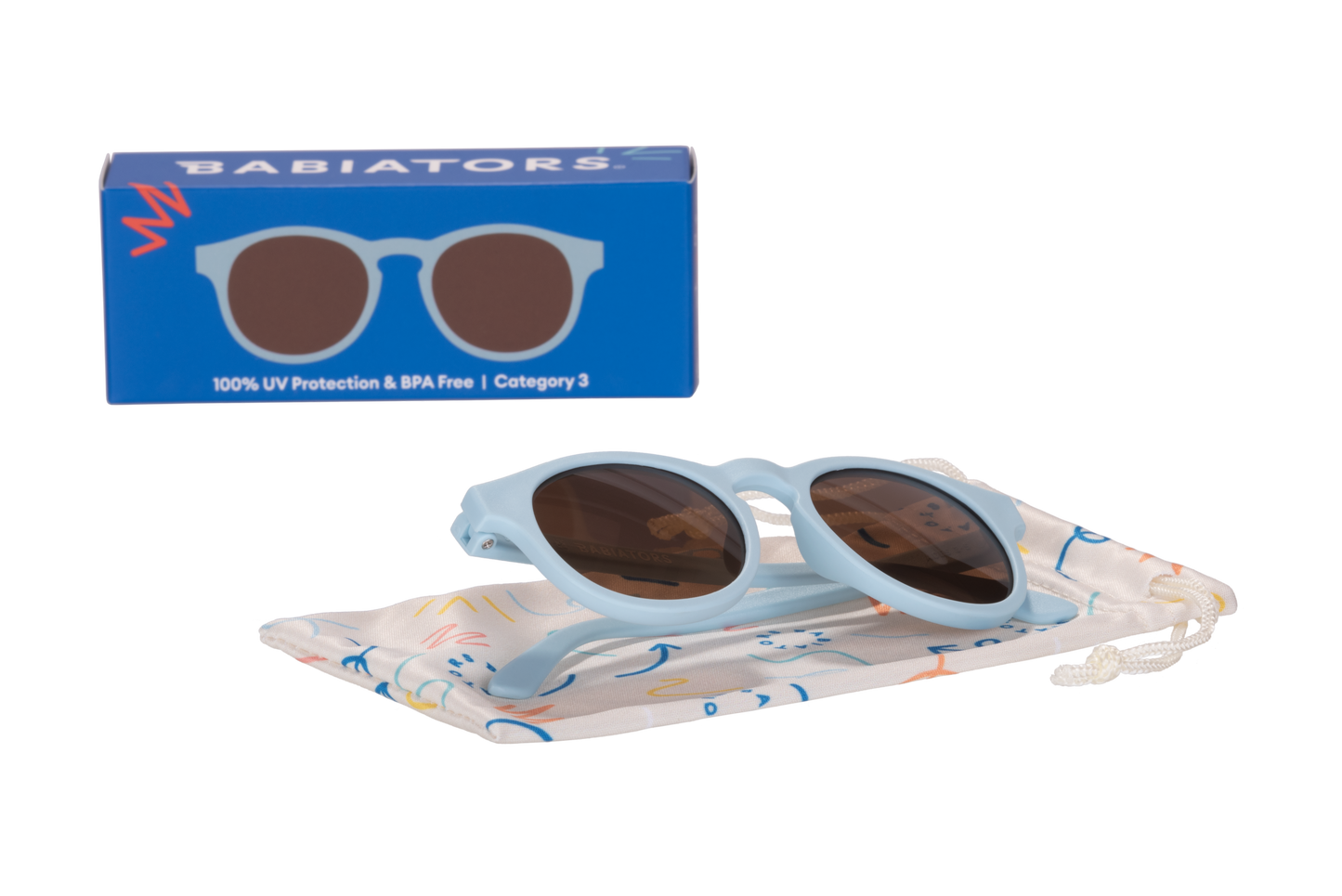 Non-Polarized Keyhole Sunglasses | Baby Blue