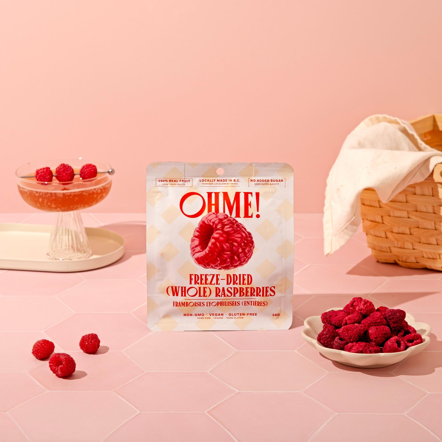 Freeze Dried Raspberries (Whole)