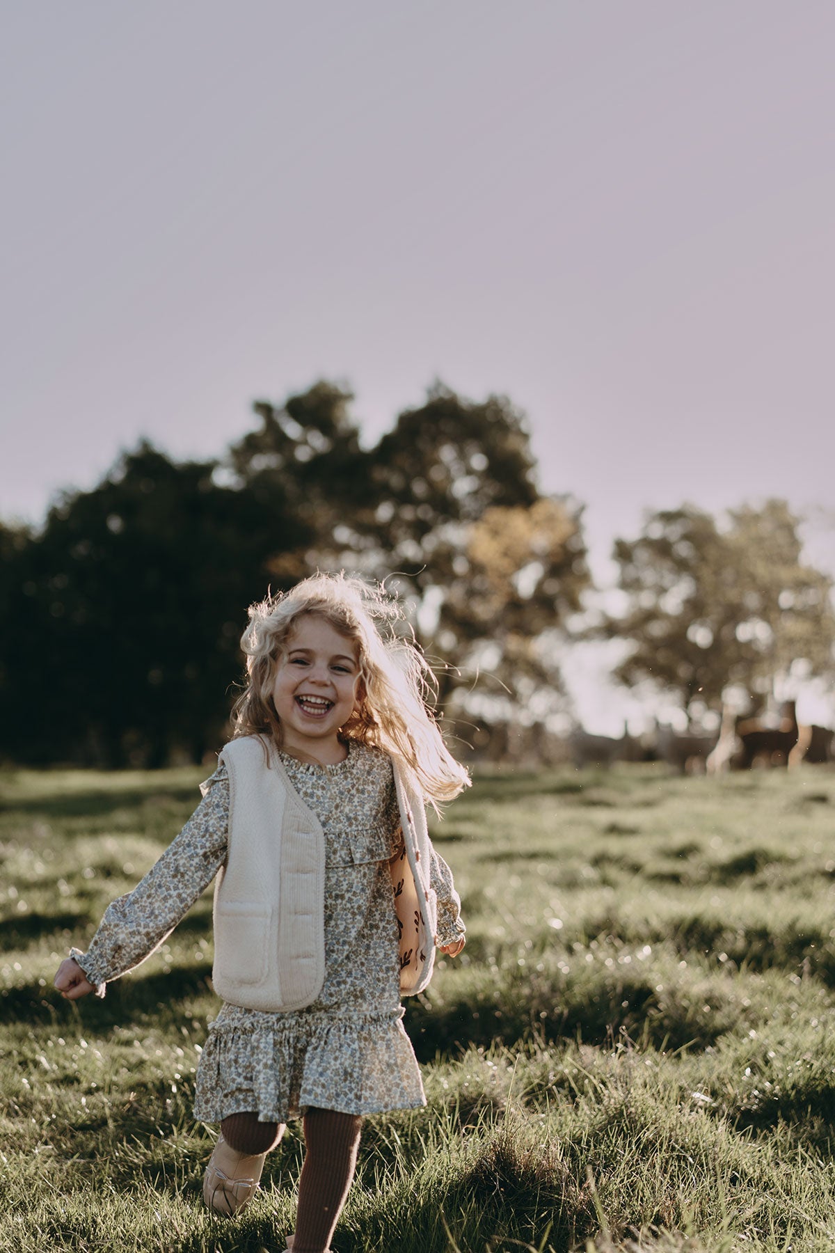 Sherpa Vest - Cream White