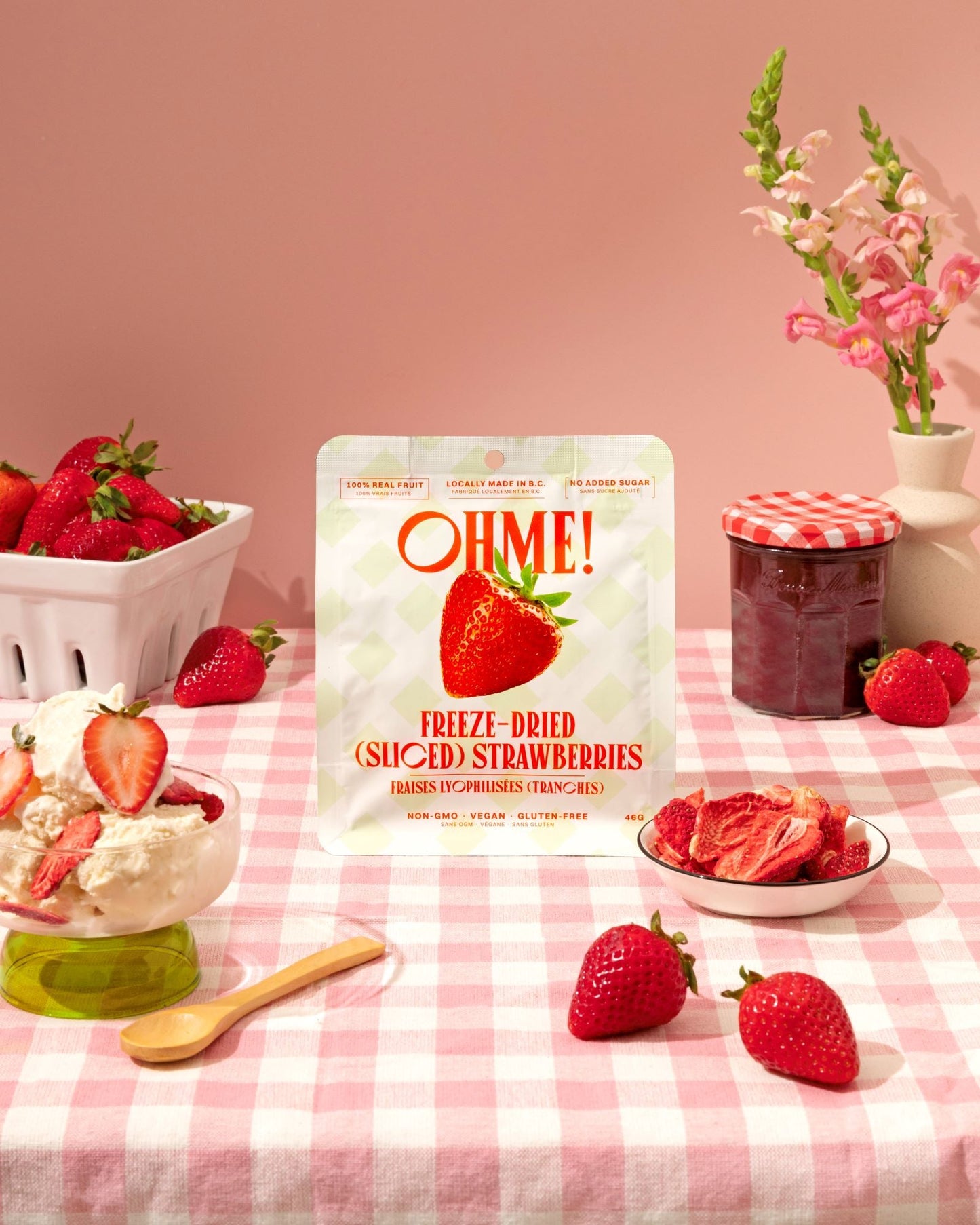 Freeze Dried Strawberries (Sliced)