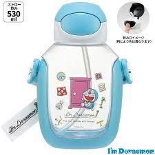 Skater Doraemon Straw Water Bottle (530ml)