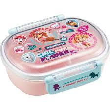Skater Paw Patrol Clear Bento Box - Pink (360ml)