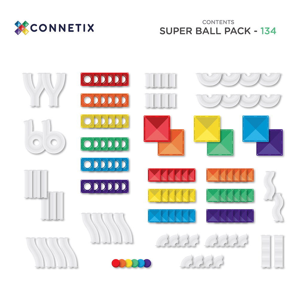 CONNETIX - Super Ball Run Pack - 134 pc