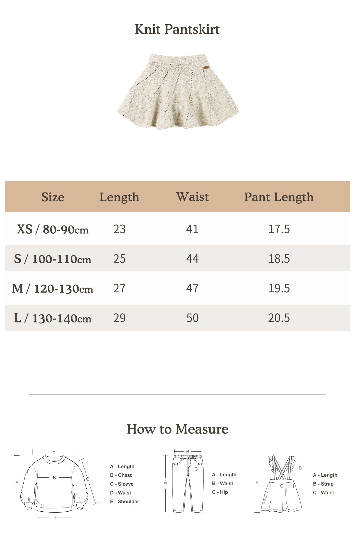 Kint Pantskirt - Oatmeal