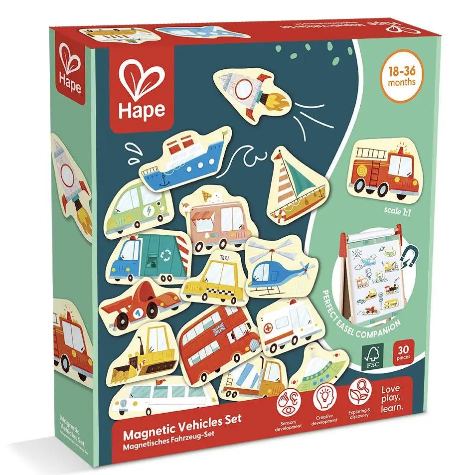 Hape - Magnetic Vehicles Set All Toys