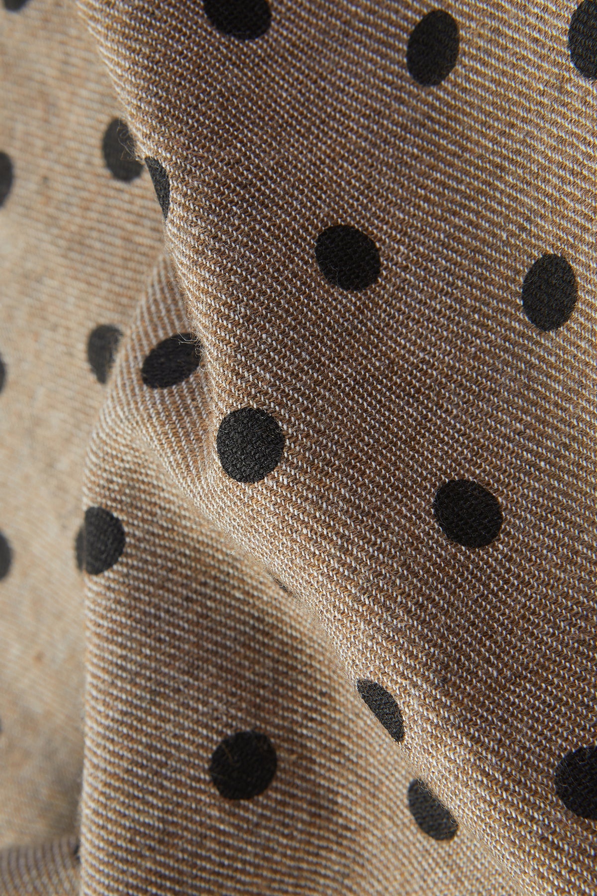 Polka Dot Wide-Leg Pant - Brown Polka Dot