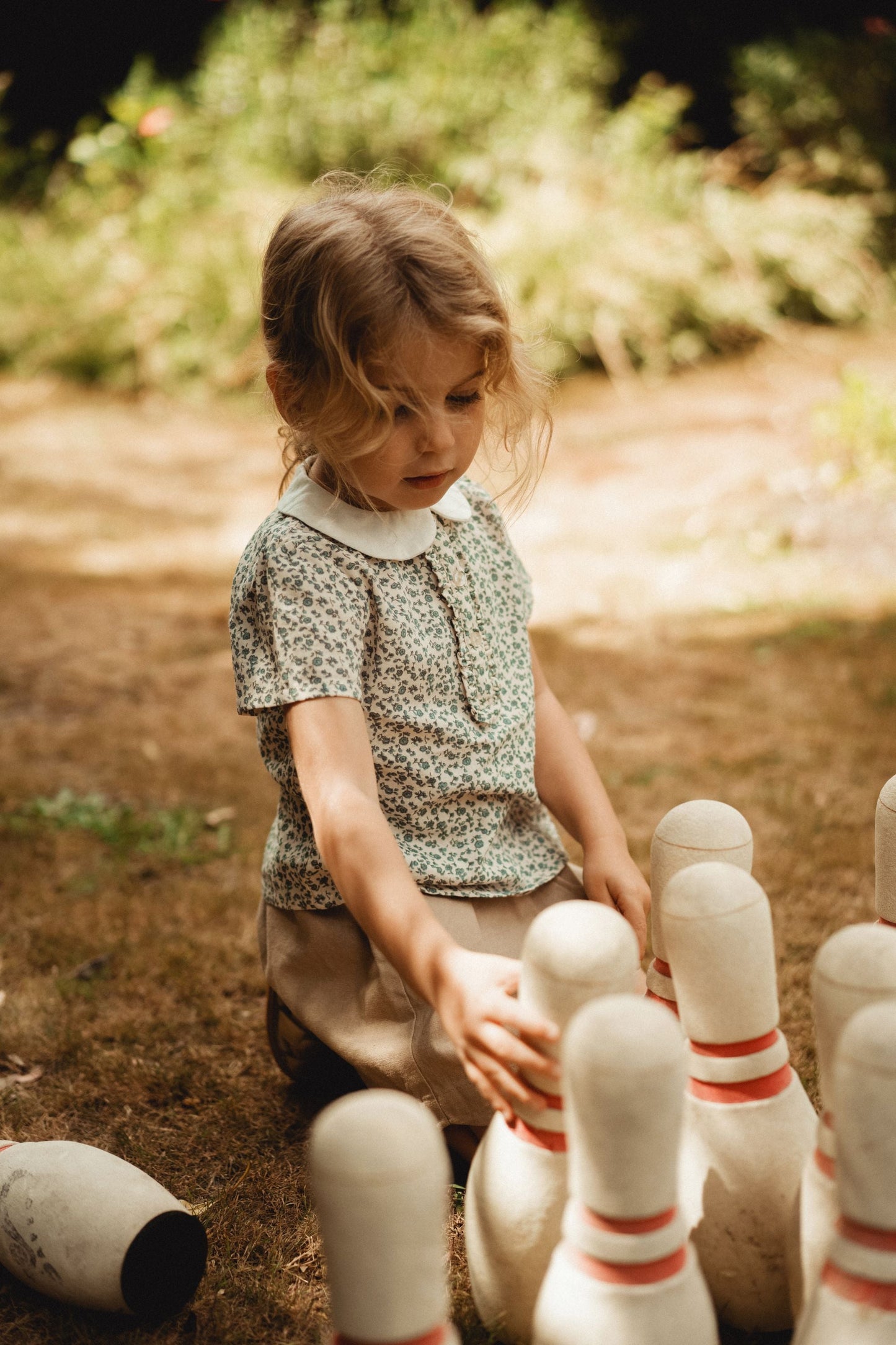 Full Printed Polo Shirt - Blue Star Flower