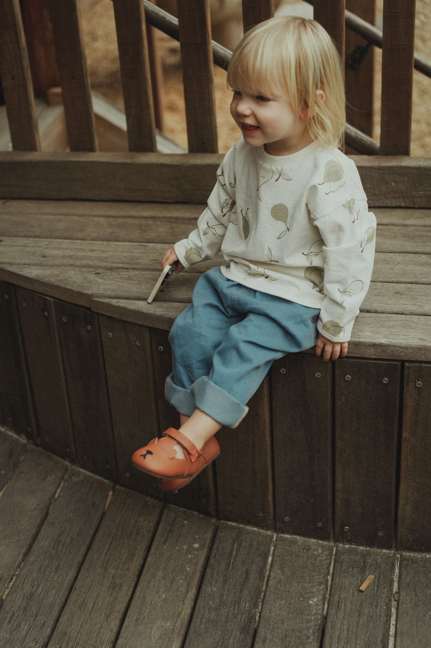 Fruit Long Sleeve T-Shirt - Pear