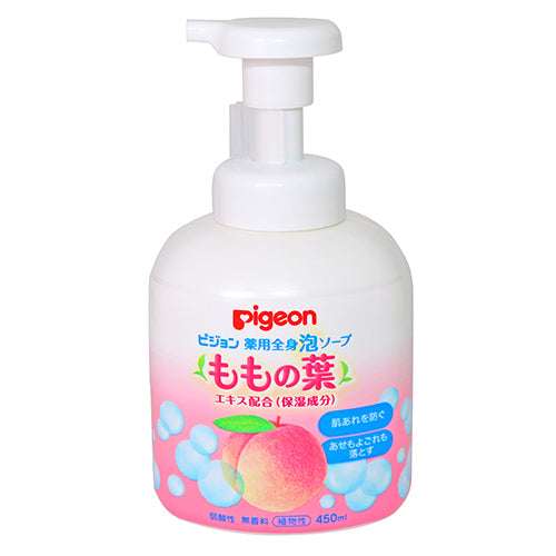 Medicated Body Foam Soap (Peach Leaf) 450ml