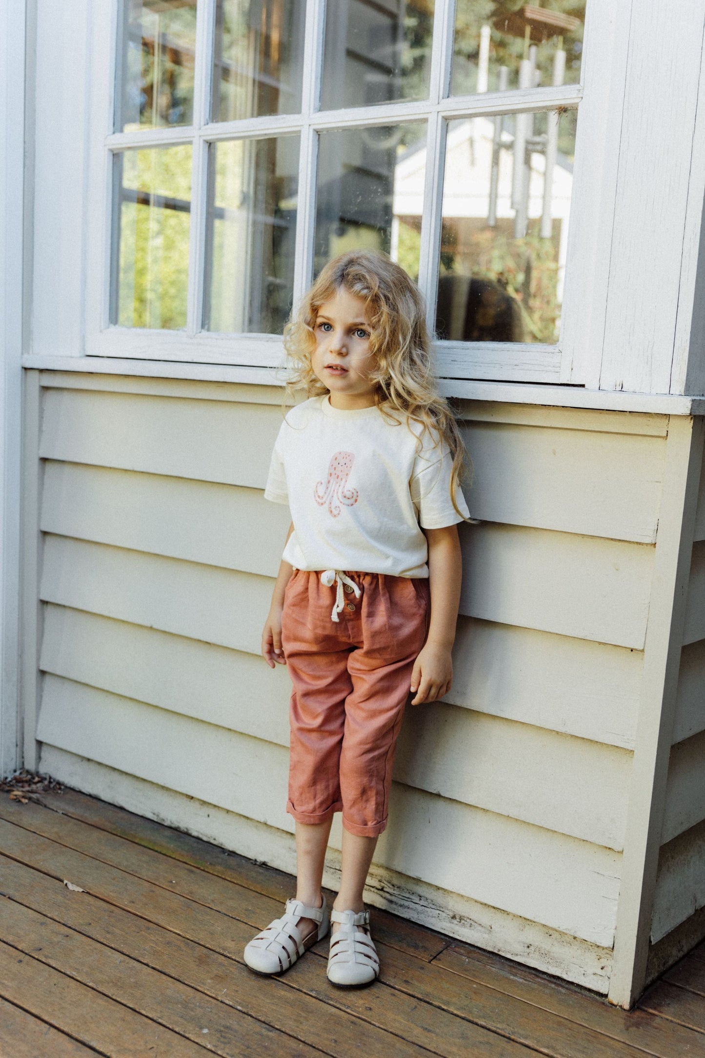 Linen Pant - Coral