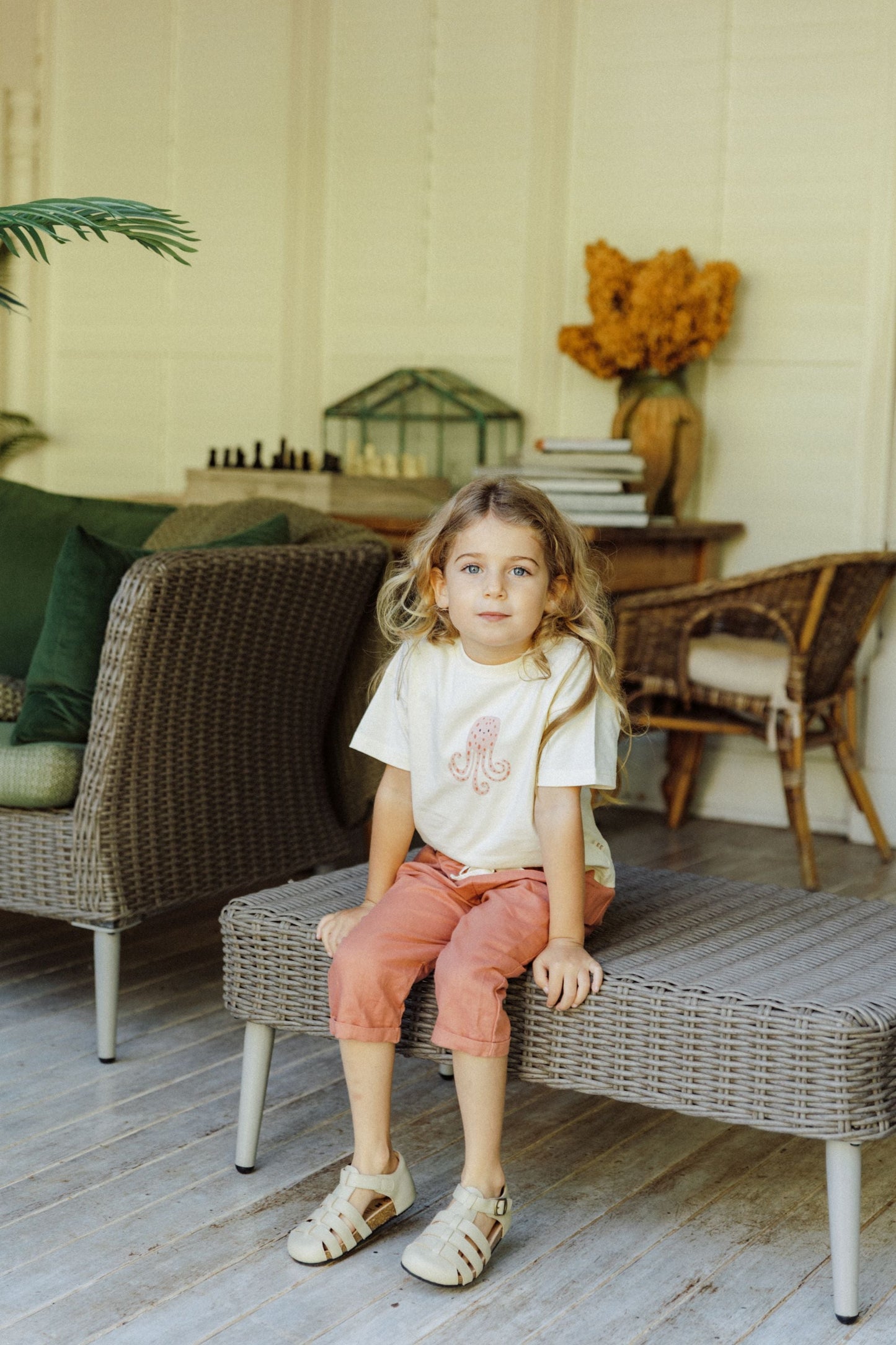 Linen Pant - Coral