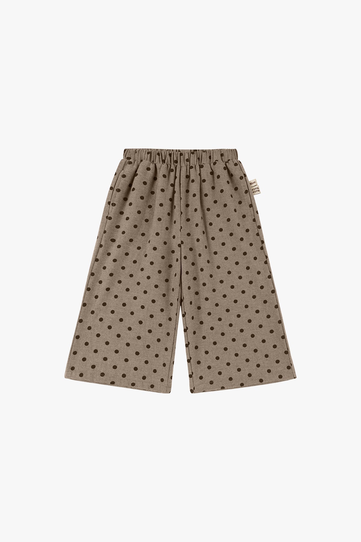 Polka Dot Wide-Leg Pant - Brown Polka Dot