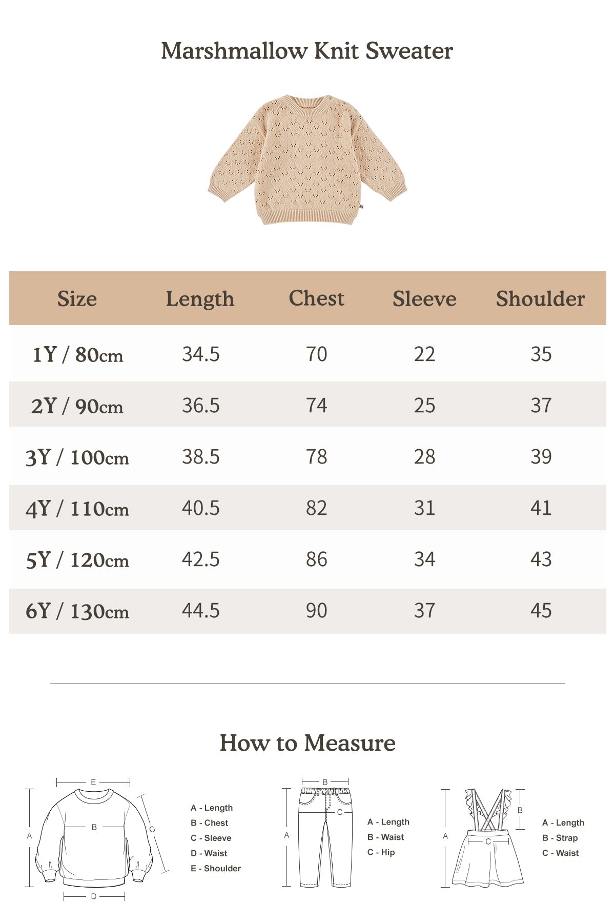 Marshmallow Knit Sweater - Peach