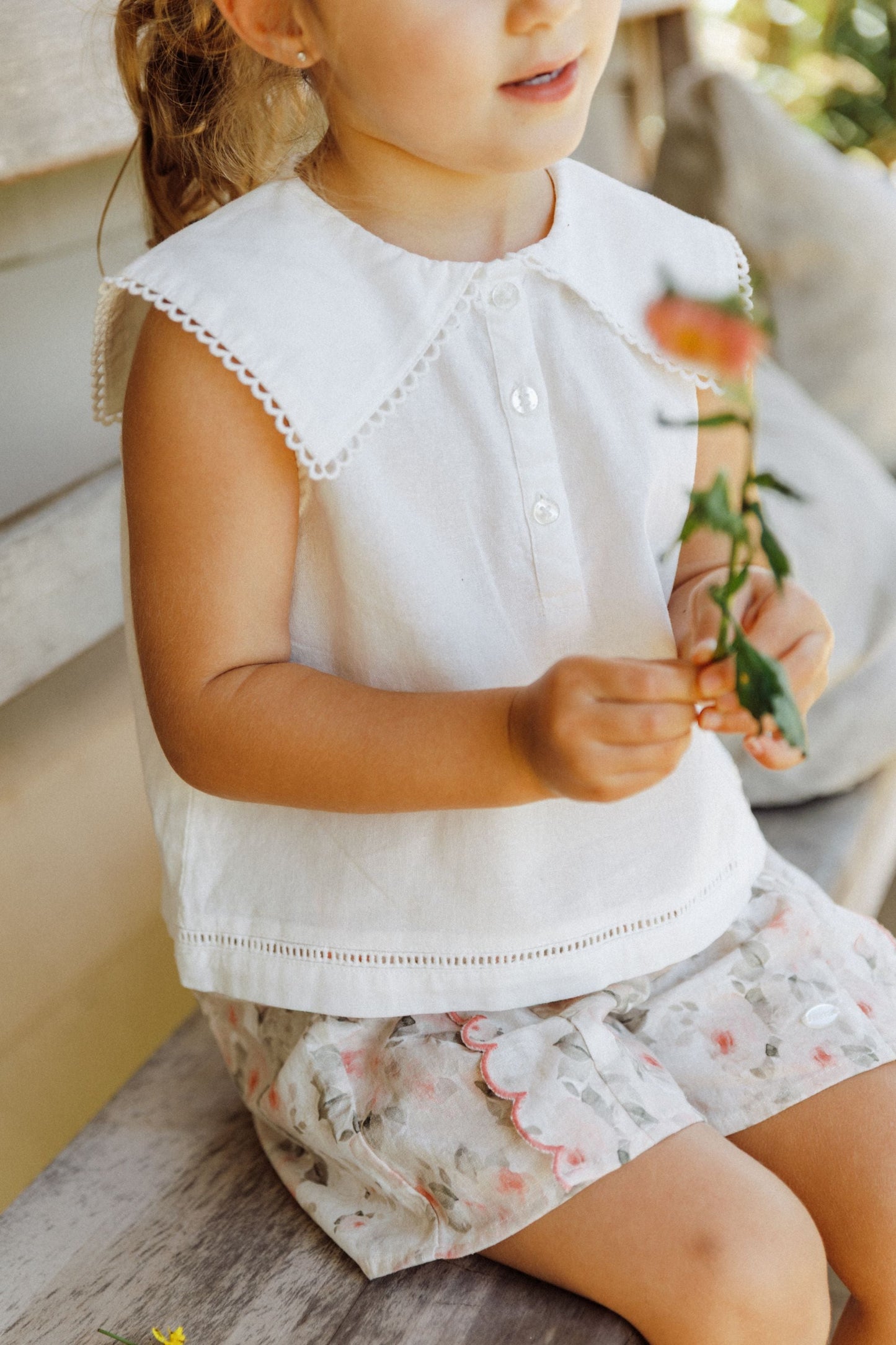 Lace Tank Top - Off White