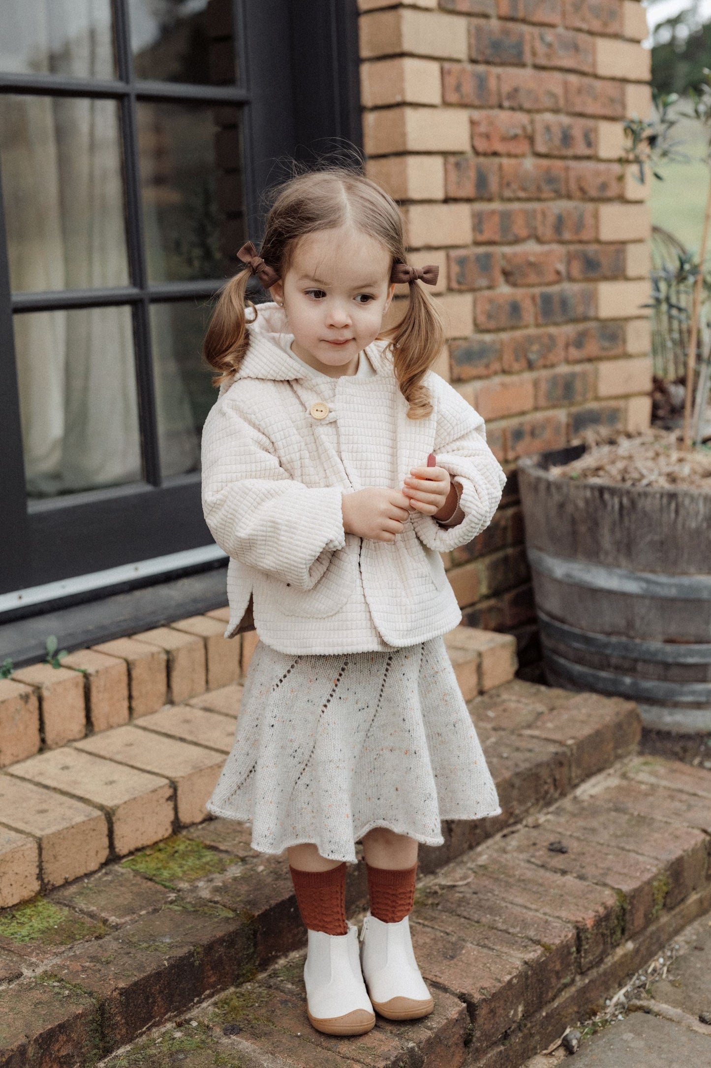 Cotton Socks - Brick Red