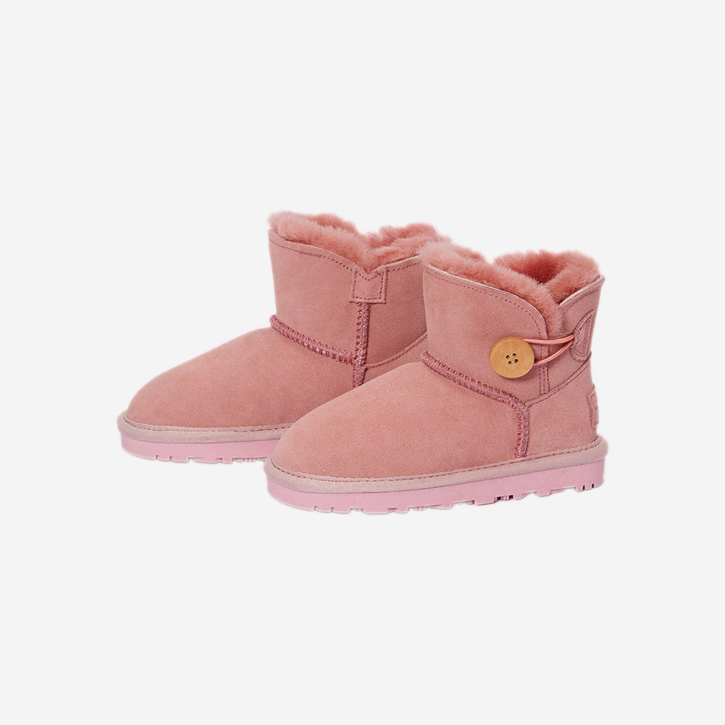 Button Classic Kids - Rose Red