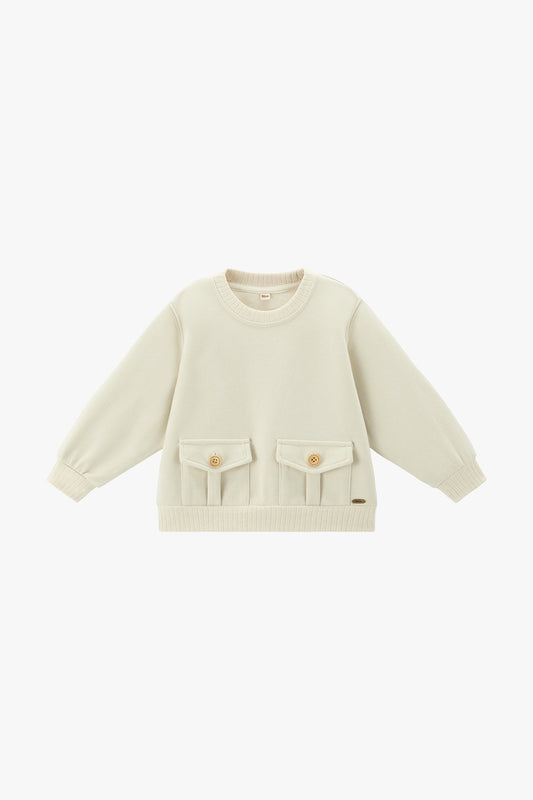 Magic Pocket Sweatshirt - Cream
