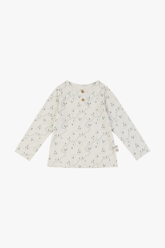 Printed Long Sleeve T-Shirt - Forest