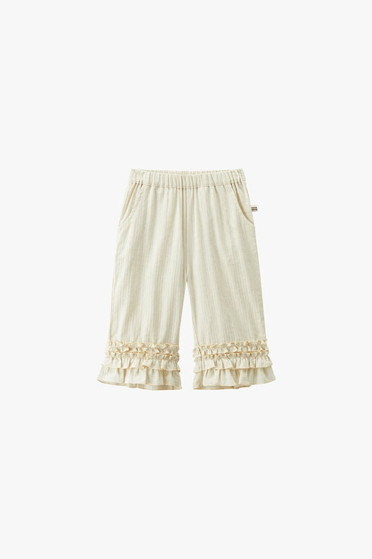 Sweetheart Holiday Lace Pants - Cream White
