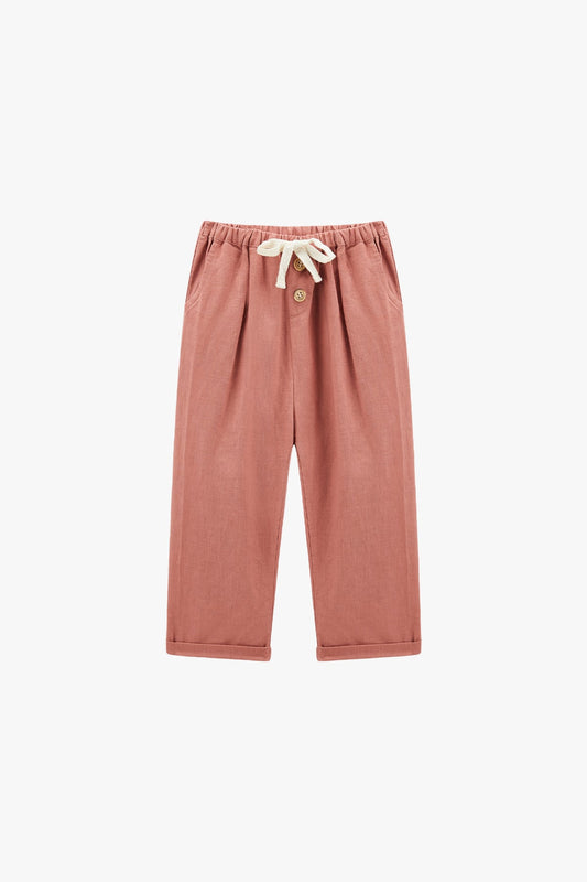 Linen Pant - Coral