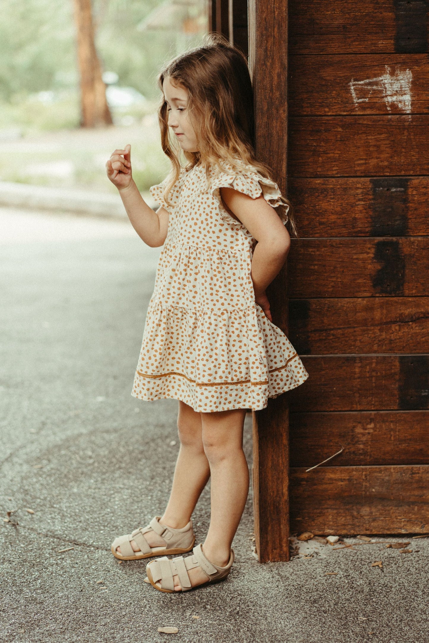 Leopard Print Linen Dress - Leopard Print