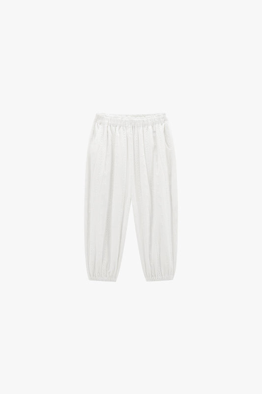 Embroidery Pant - Off White