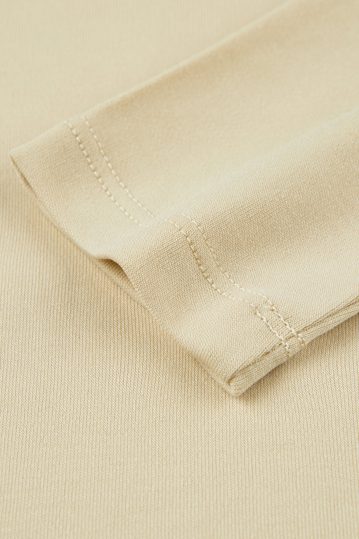 Lace Collar T-shirt - Milk Tea