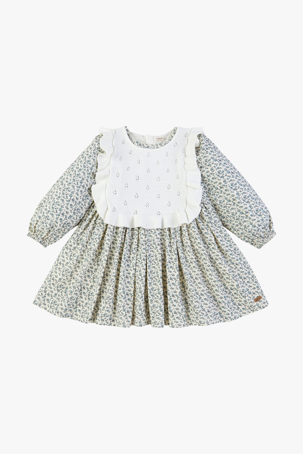 Two-Piece Floral Dress Set - Blue Star Flower
