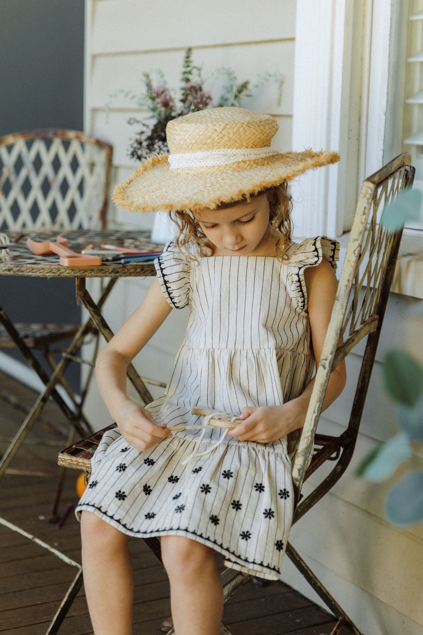 Flutter Striped Dress
