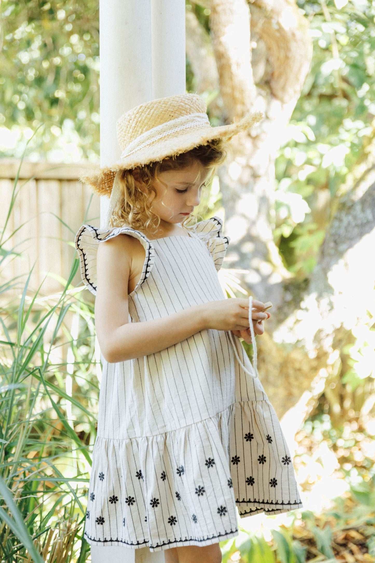 Flutter Striped Dress