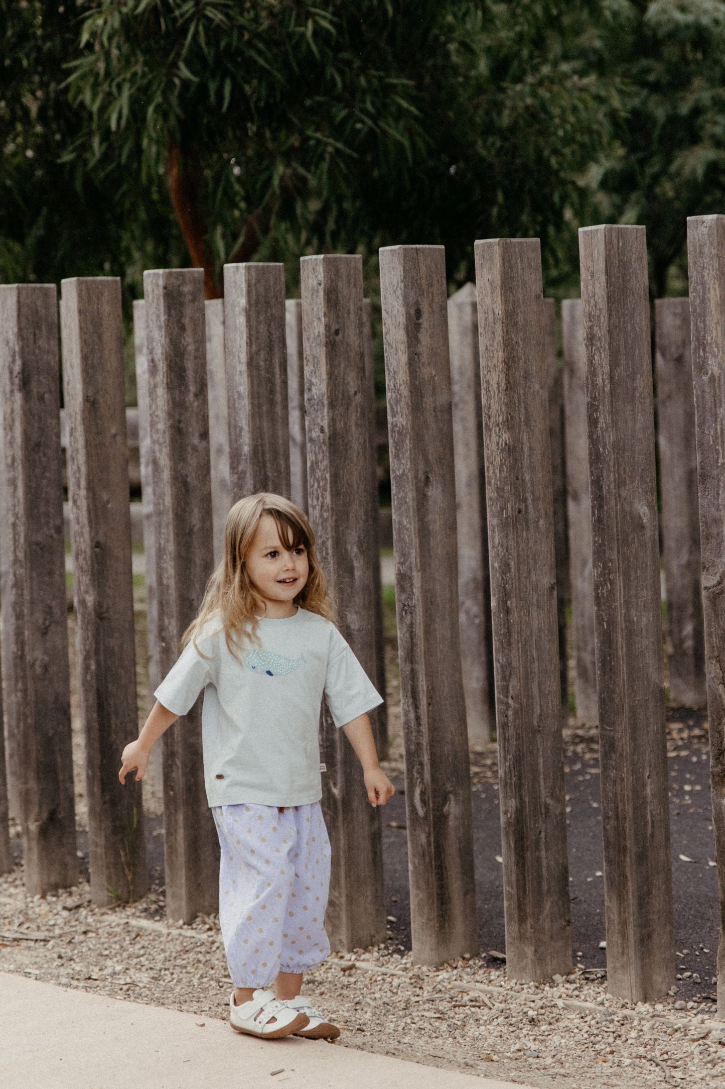Polka Dot Pants - Blue
