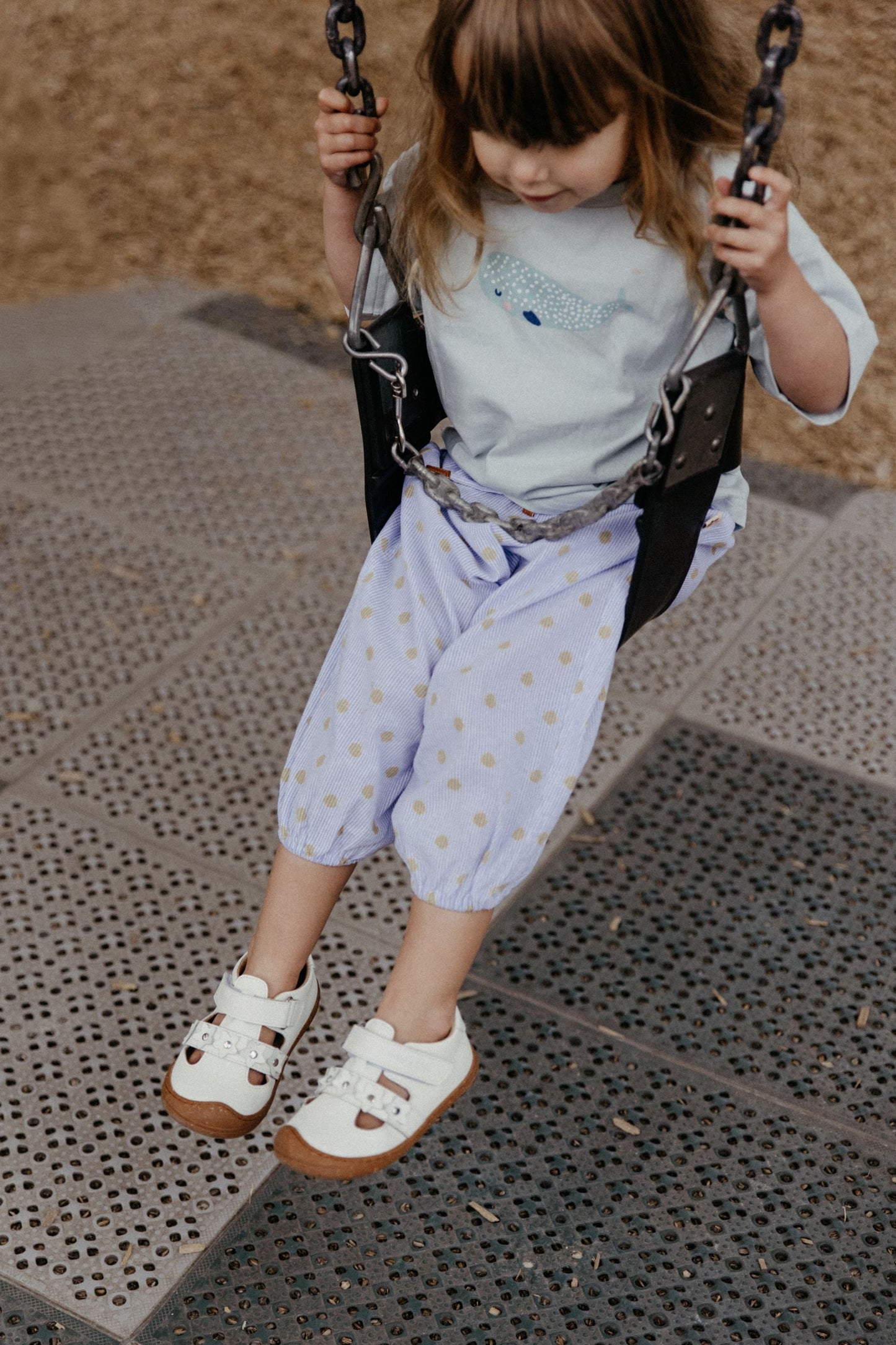 Polka Dot Pants - Blue