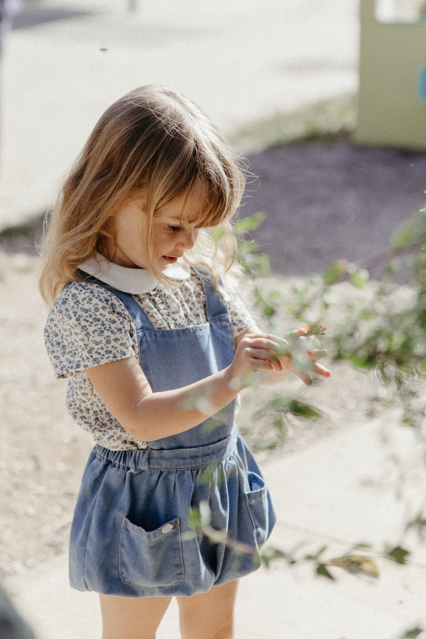 Tencel Denim Romper - Denim Blue