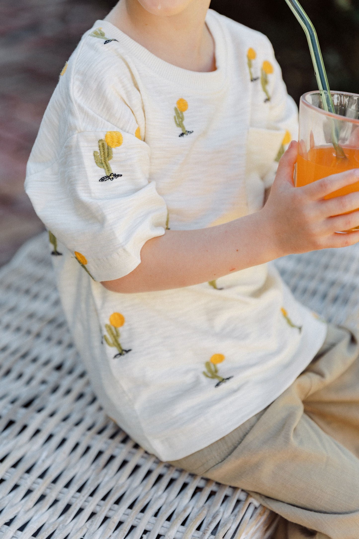 Cactus T-shirt - Cream White