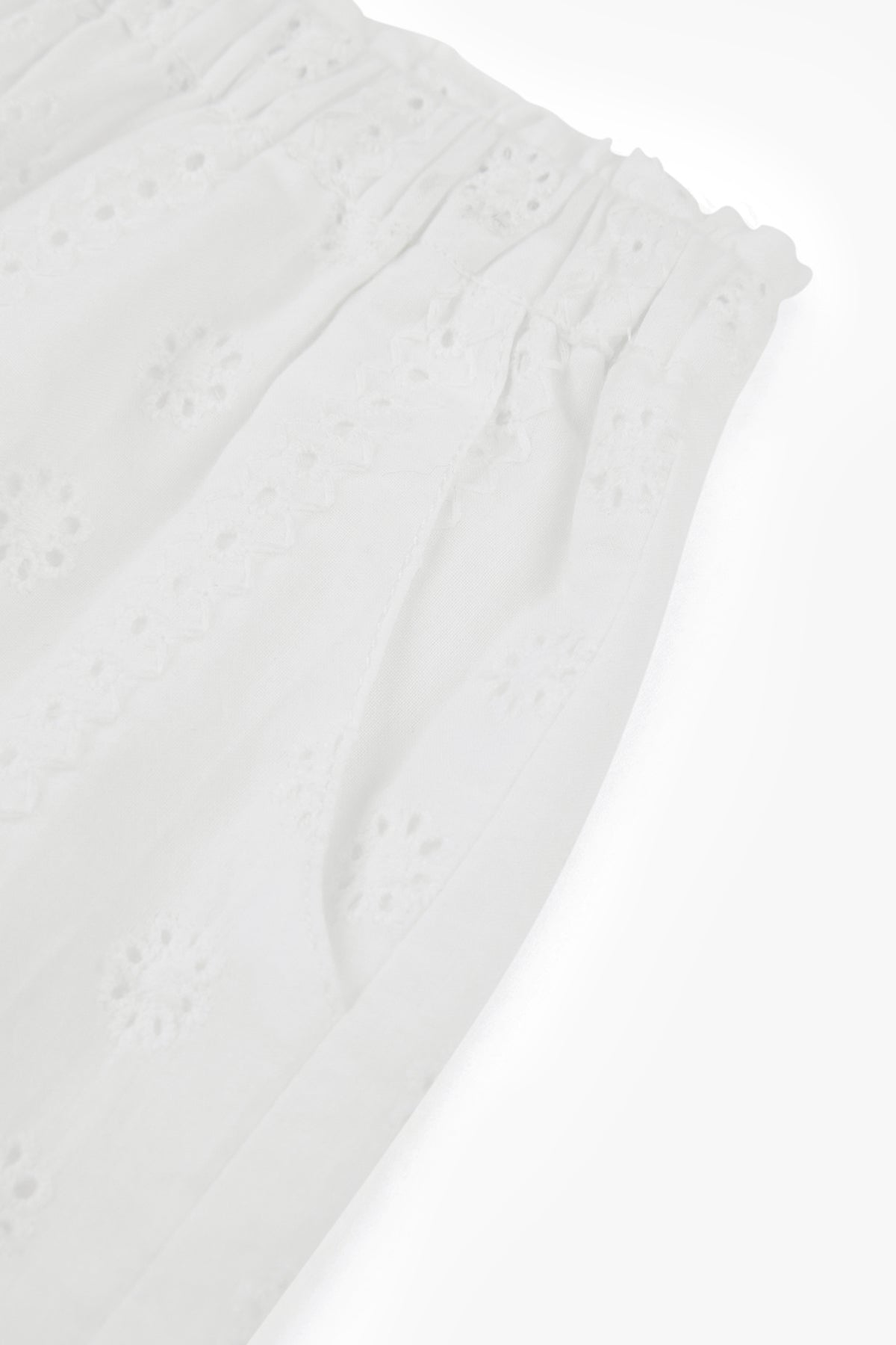 Embroidery Pant - Off White