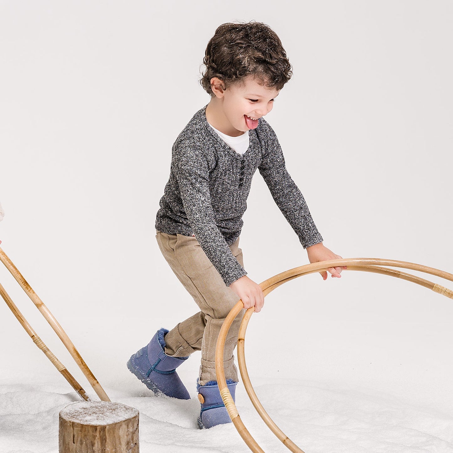 Button Classic Kids - Sky Blue