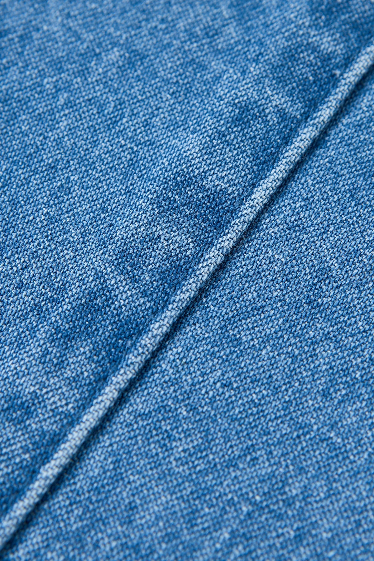 Vintage Denim Suspender Pants - Blue