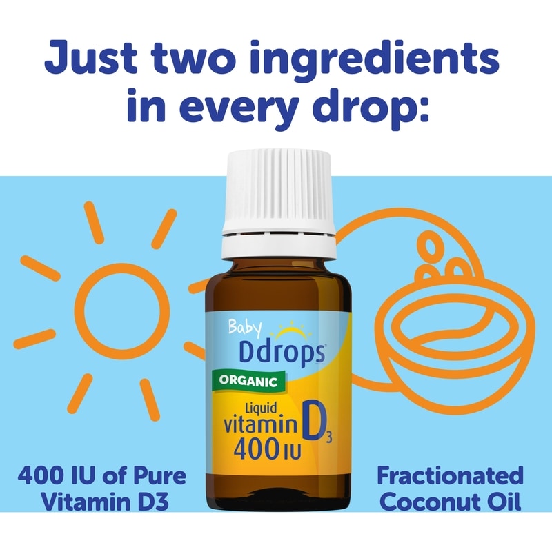 Baby 400 IU Vitamin D3, 90 drops 6