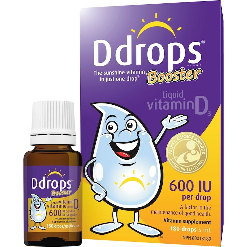 Booster 600 IU Vitamin D3, 180 drops 2