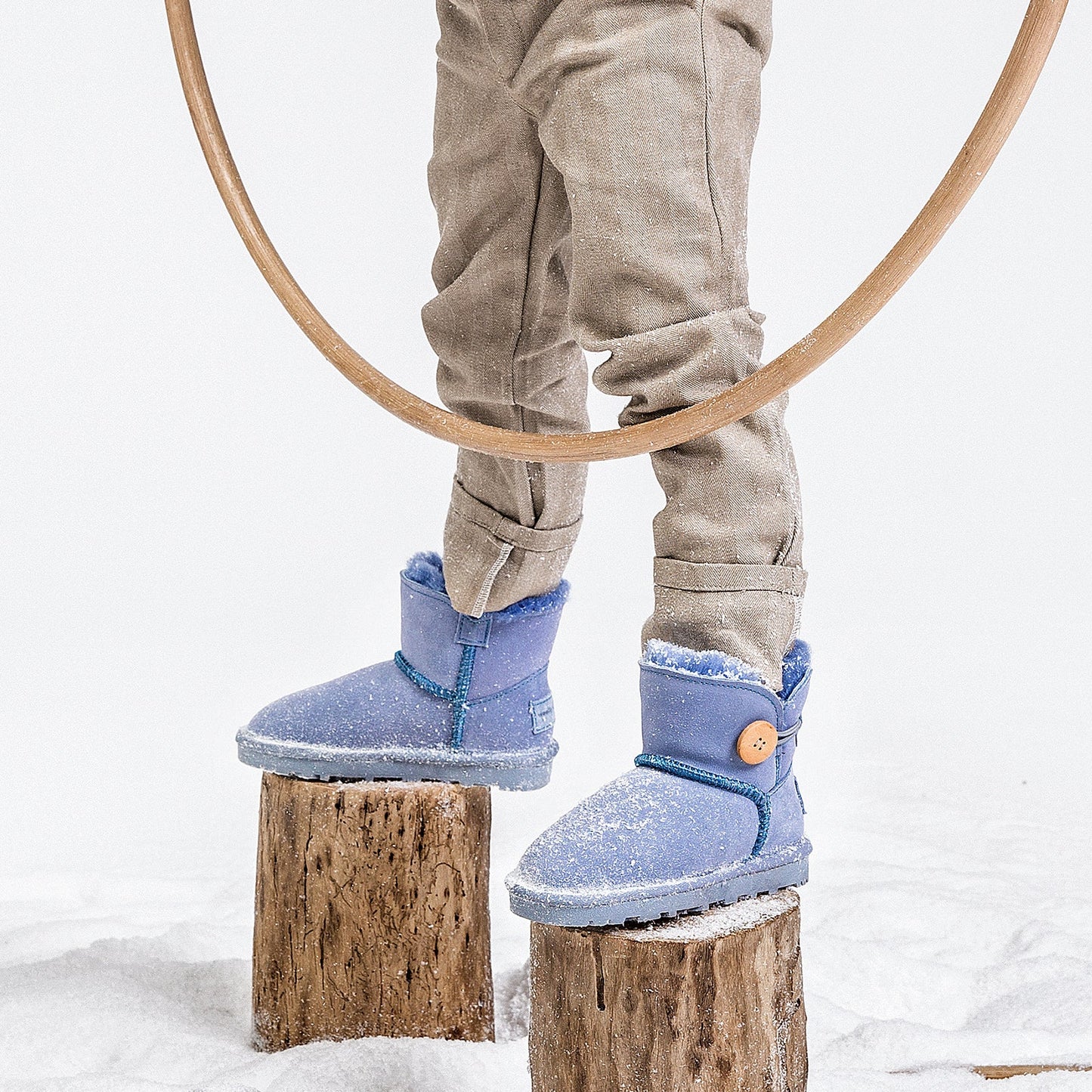 Button Classic Kids - Sky Blue
