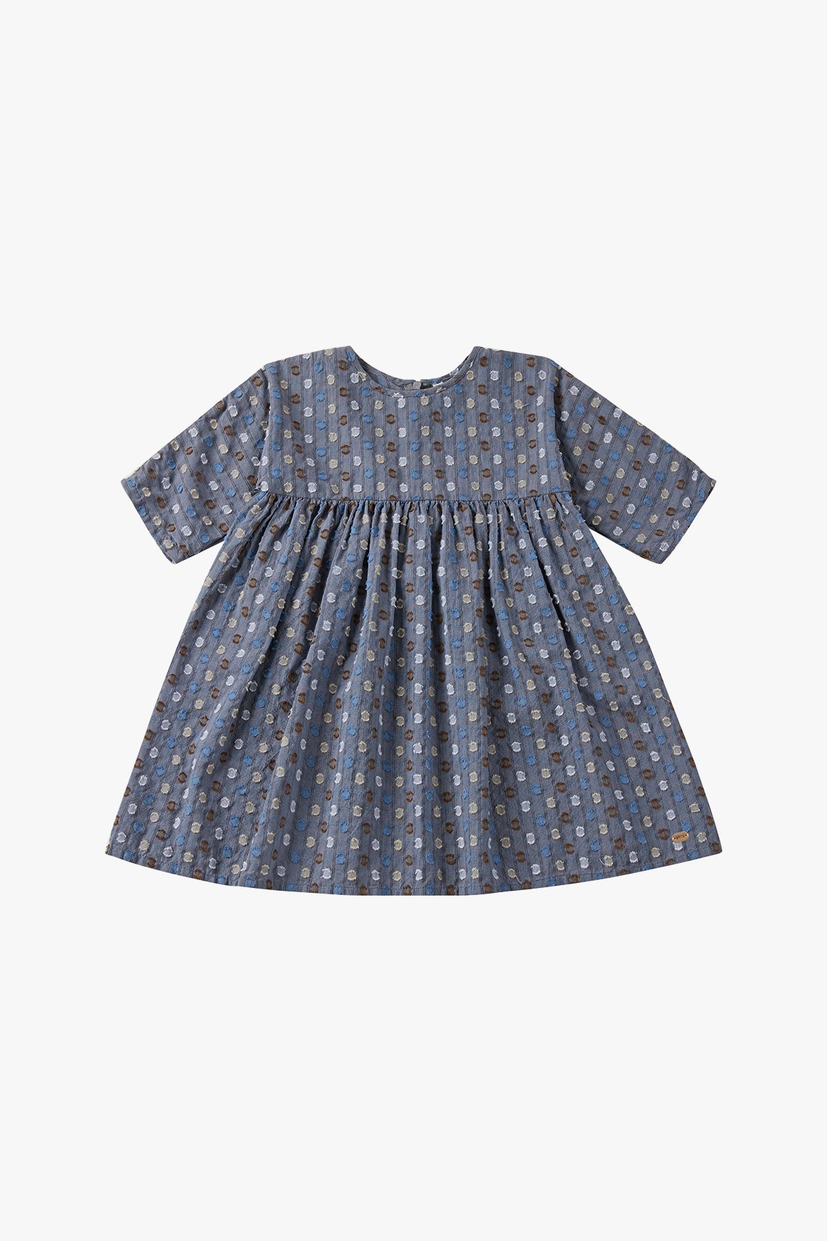 Vintage Polka Dot Dress - Navy Blue Polka Dot