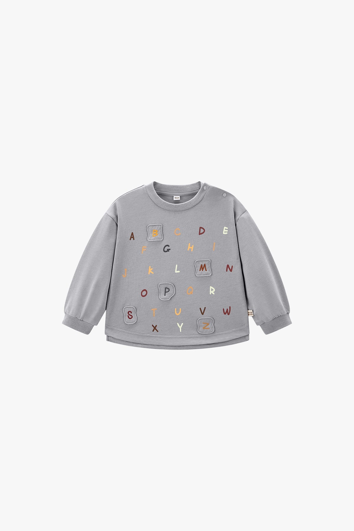 Alphabet Play Sweatshirt - Mist Gray