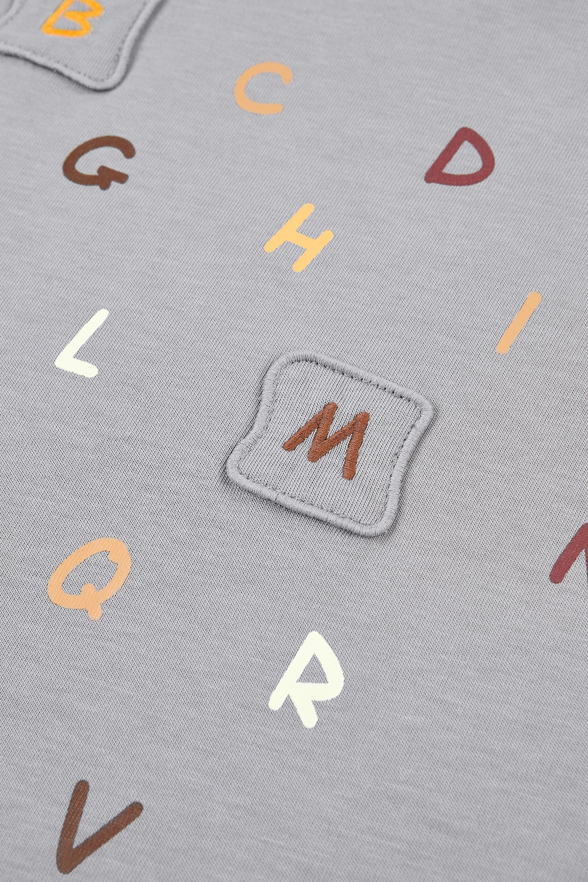 Alphabet Play Sweatshirt - Mist Gray