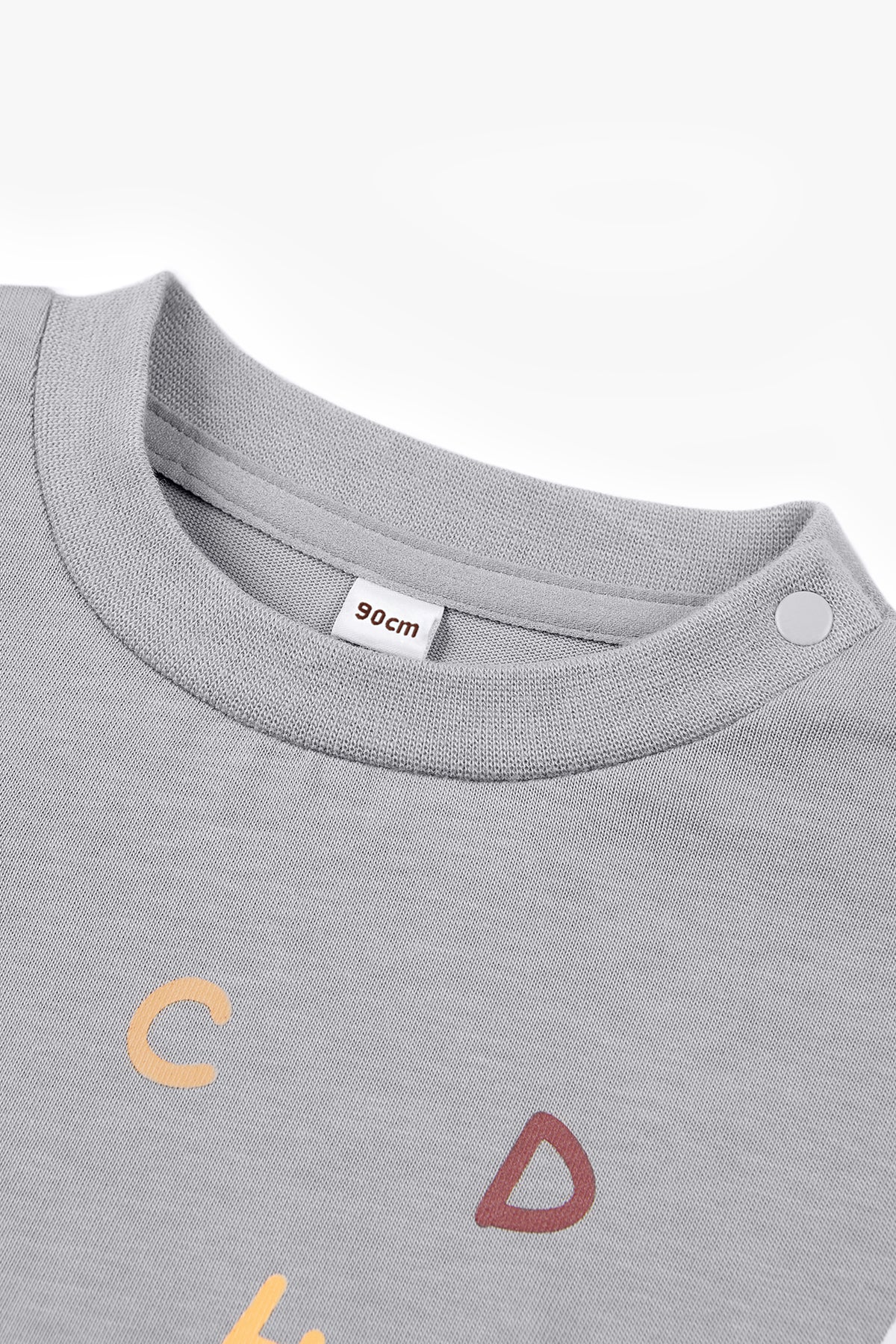 Alphabet Play Sweatshirt - Mist Gray